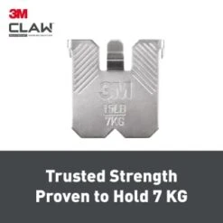 B&M 3M Claw Picture Hanger For Drywall 4pk - 7kg -Stanlty Shop 397186 3m claw drywall picture hanger 7kg 8