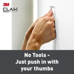 B&M 3M Claw Picture Hanger For Drywall 4pk - 20kg -Stanlty Shop 397188 3m claw drywall picture hanger 20 kg 5