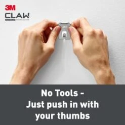 B&M 3M Claw Picture Hanger For Drywall 4pk - 20kg -Stanlty Shop 397188 3m claw drywall picture hanger 20 kg 6