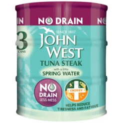 John West Tuna Steak Energy 3 X 110g