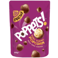 B&M Poppets Chocolate Toffee Popcorn 100g